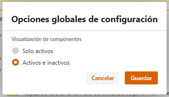 Configuración global
